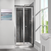 Bi-Fold Shower Door - 900mm - 6mm Glass - Aquafloe