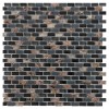 CL Dahli Black Brick Wall Mosaic
