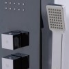 Aspire Black Thermostatic Shower Tower Panel