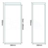 380mm Wall Hung Single Door Storage Unit White - Barcelona