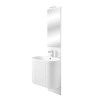 Agata Vanity Unit with Basin and Mirror Pure White Gloss