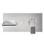 Tazia Wall Mounted Bath Filler with Spout and Diverter