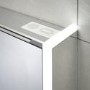 Sensio Ainsley 3 Door Chrome Mirrored Bathroom Cabinet with Lights & Bluetooth 1200 x 700mm