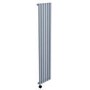 Light Grey Electric Vertical Designer Radiator 1kW with Wifi Thermostat - H1600xW354mm - IPX4 Bathroom Safe