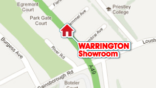 Map Warrington Showroom
