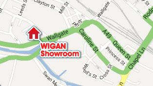Map Wigan Showroom