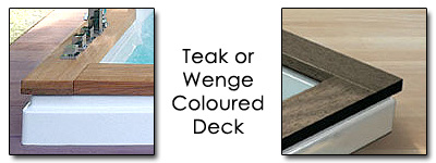 teak or wenge deck colour options