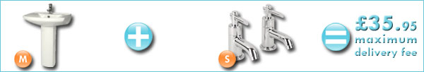 medium and small items, a basin plus basin taps £35.95 maximum delivery charge