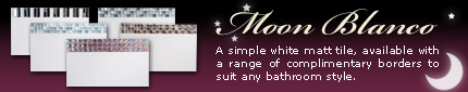 Moon Blanco Wall Tile Banner