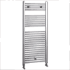 500 x 800 Beta Heat Curved Chrome Heated Towel Rail
