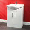 65 White Vanity Basin Unit