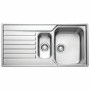 1.5 Bowl Inset Chrome Stainless Steel Kitchen Sink with Reversible Drainer - Franke Ascona ASX 651