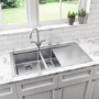 GRADE A2 - Taylor & Moore Oakley Right Handed Bowl and a Half Kitchen Sink