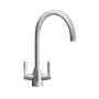 Refurbished Franke Eiger Round Steel Monobloc Kitchen Sink Mixer Tap