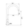Franke Chrome Twin Lever Quarter Turn Kitchen Tap - Ascona