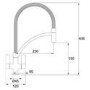 Franke Chrome Twin Lever Pull Out Kitchen Mixer Tap - Wave