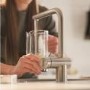 GRADE A1 - Franke Atlas Neo Square Stainless Steel Sensor Monobloc Kitchen Sink Mixer Tap