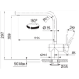 GRADE A1 - Franke Atlas Neo Square Stainless Steel Sensor Monobloc Kitchen Sink Mixer Tap