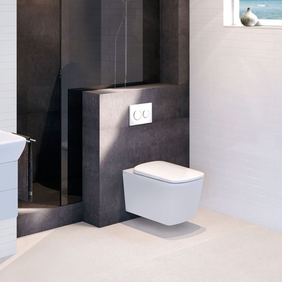 Geberit Kappa21 Flush Plate - White/Chrome