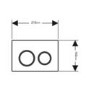 GRADE A1 - Geberit Kappa21 Flush Plate - White/Gold