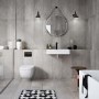 GRADE A1 - Geberit Kappa21 Flush Plate - Black/Chrome