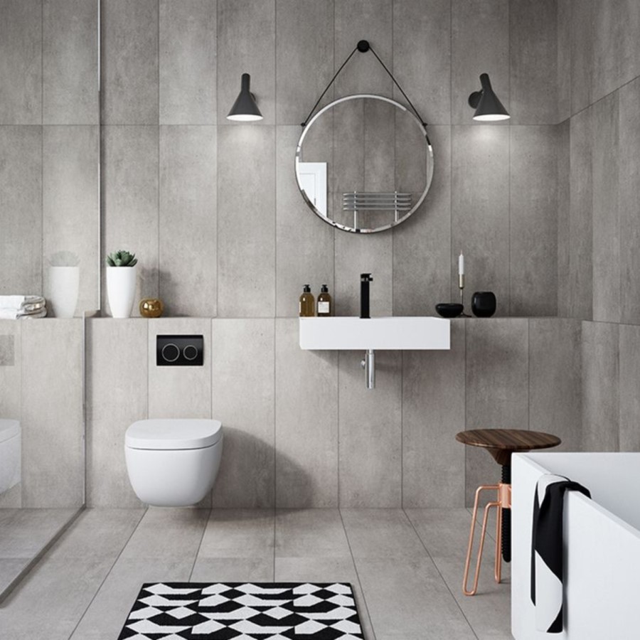 GRADE A1 - Geberit Kappa21 Flush Plate - Black/Chrome