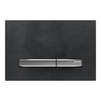 Geberit Sigma50 Black Slate and Chrome Flush Plate