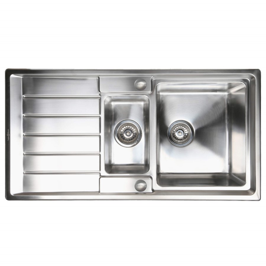 Refurbished Taylor & Moore Huron 1.5 Bowl Reversible Stainless Steel Sink