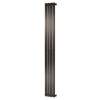 Merlo Anthracite Single Panel Vertical Radiator - 1800 x 310mm