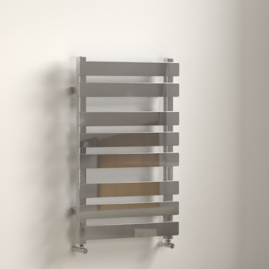 Perlo Chrome Heated Towel Rail - 800 x 500mm