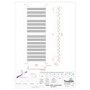 Perlo Chrome Heated Towel Rail - 1500 x 500mm