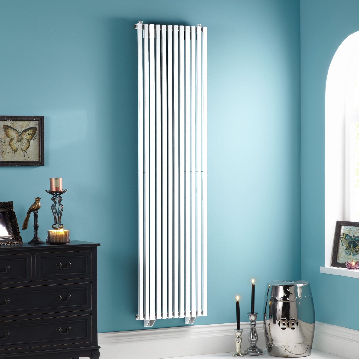 Towel Rads White Towelrads Oxfordshire Vertical Radiator 1800 X 465Mm 38.63Kg