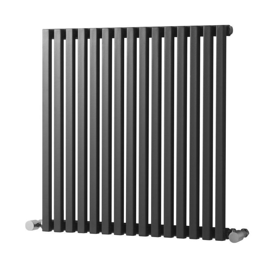 Oxfordshire Gun Metal Heated Towel Rail - 600 x 990mm