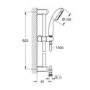 Grohe Grohtherm 800 Thermostatic Bar Shower Mixer