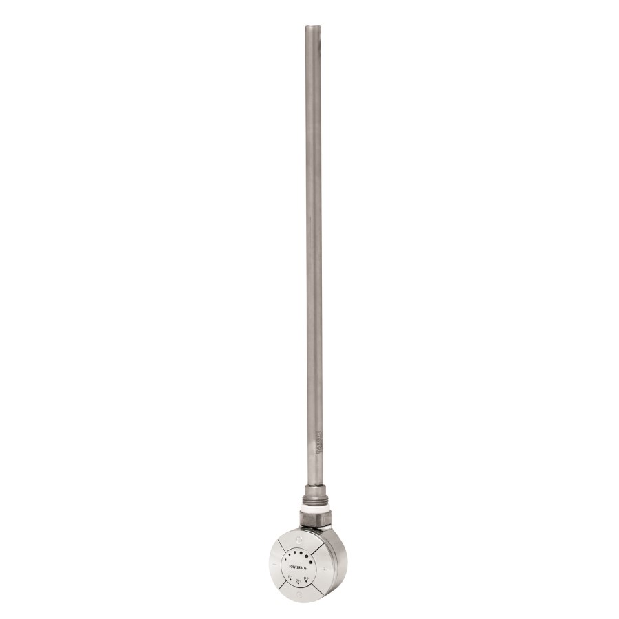 GRADE A1 - Smart Thermostatic Towel Rail Heating Element with T Piece - 600W - Chrome