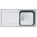 127.0305.144 Single Bowl Inset Stainless Steel Kitchen Sink with Left Hand Drainer - Franke Maris
