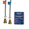 Grohe Pair of Adaptors for UK Fittings - 15mm Compression by 3/8 Inch BSP Male Thread