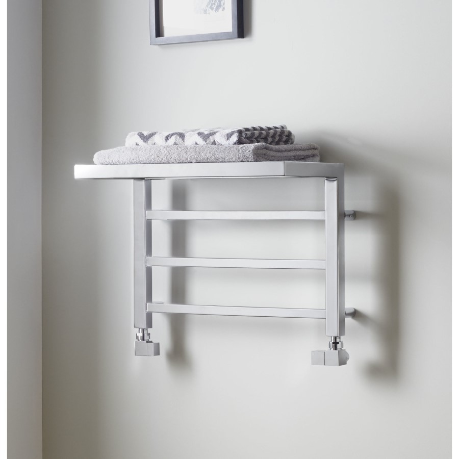 GRADE A1 - 350mm x 500mm Chrome Towel Rail - Holyport Range