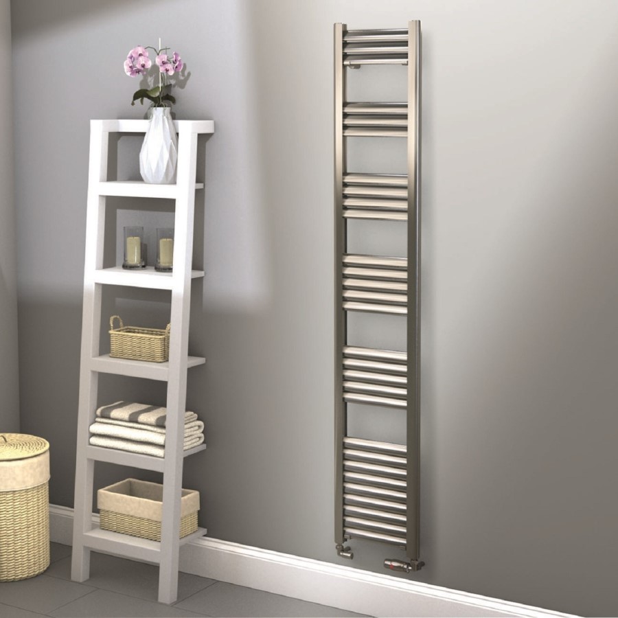Towelrads Eton Brushed Aluminium Towel Radiator - 1800 x 300mm