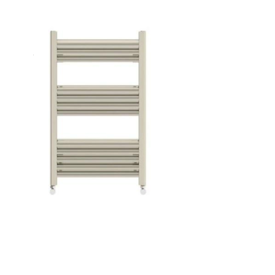 Brushed Aluminium Heated Towel Rail Radiator 800 x 500mm - Eton