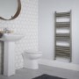 Brushed Aluminium Heated Towel Rail Radiator 1000 x 500mm - Eton