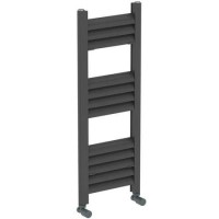 GRADE A1 - Eton Anthracite Heated Towel Rail - 800 x 300mm