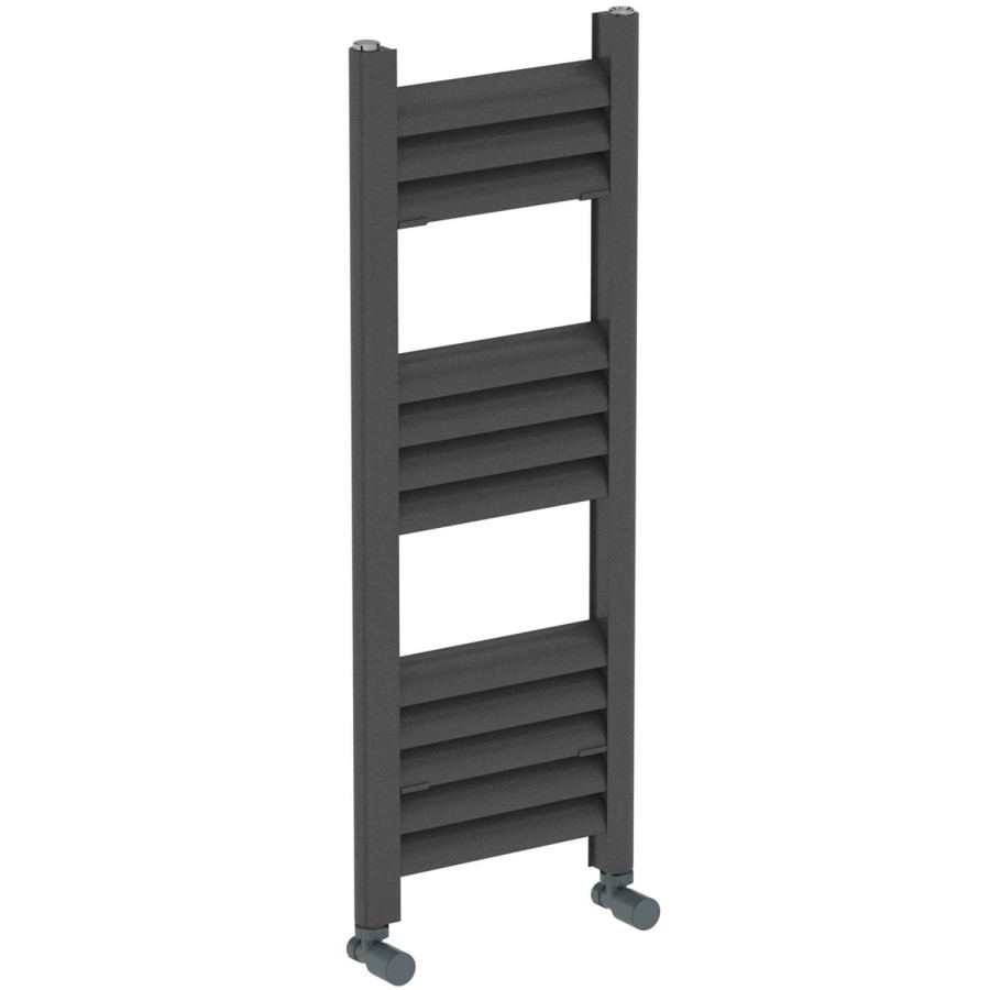 GRADE A1 - Eton Anthracite Heated Towel Rail - 800 x 300mm