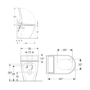 Geberit Aquaclean Tuma Classic Back to Wall Smart Bidet Japanese Toilet