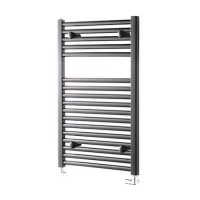 GRADE A1 - Pisa Anthracite Heated Towel Rail -  800 x 500mm