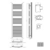 Towelrads Pisa Anthracite Towel Radiator 1600 x 500mm