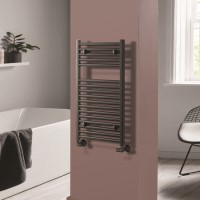 Towelrads Pisa Black Towel Radiator 800 x 400mm Towelrads Pisa Black Towel Radiator 800 x 400mm