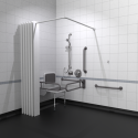 230403/GY Nymas Doc M Concealed Showering Pack Disibility Bathroom Suite with Grey Fixings