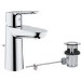 Grohe BauEdge Cloakroom Mono Basin Mixer Tap with Waste