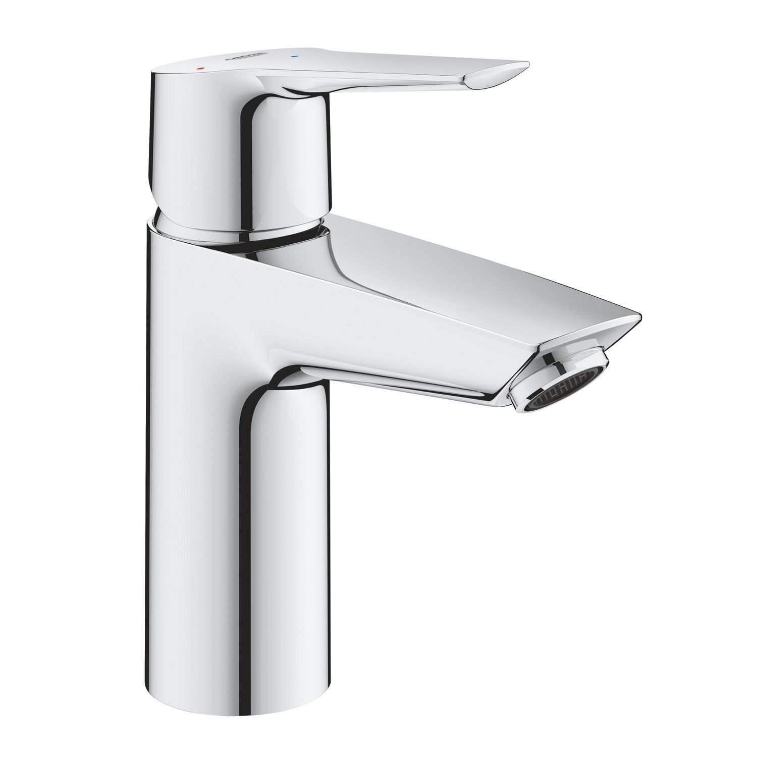 Grohe Chrome Quickfix Start Silkmove Energysaving Cloakroom Mono Basin Mixer Tap With Waste